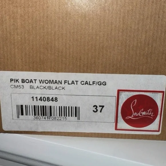 Christian Louboutin Black Studded Slip-Ons studded - Picture 4 of 6